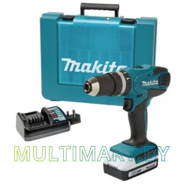 Ударная дрель-шуруповерт Makita HP457DW (с 1-им АКБ, кейс)